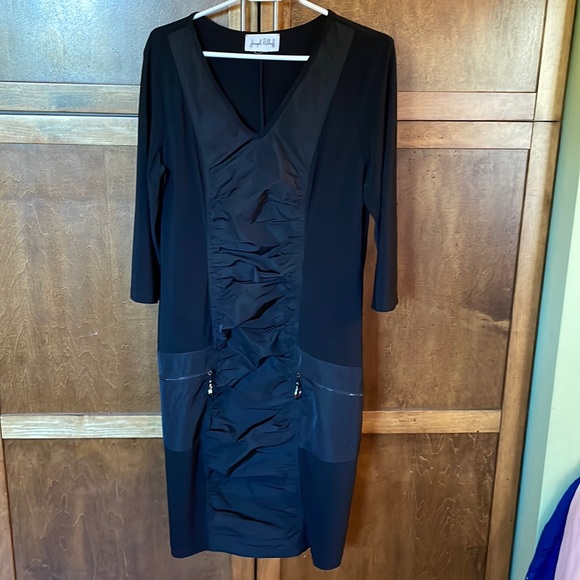 Joseph Ribkoff Dresses & Skirts - Joseph Ribkoff black dress with front details.